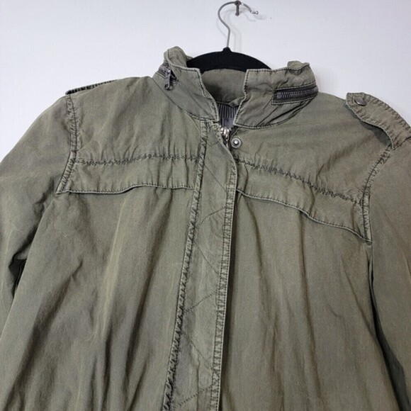 LEVI'S Hooded Roll-Tab Anorak Jacket Green Women's sz XSmall - Picture 5 of 15